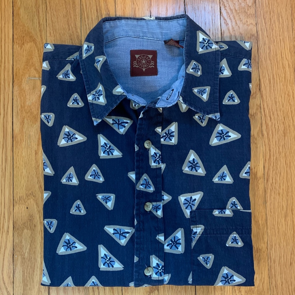 Vintage Short Sleeve Casual Button Down